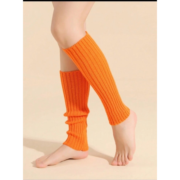 Leg Warmers In Orange - Picture 1 of 10